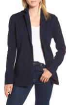 Women's J.crew Merino Sweater Blazer - Blue