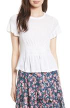 Women's Rebecca Taylor Ruched Jersey Top - Ivory