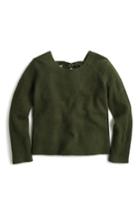 Women's J.crew Voletta V-back Sweater, Size - Green