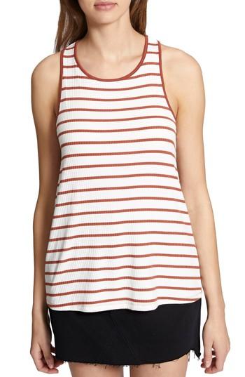 Women's Sanctuary Caris Stripe Twist Tank - White