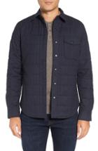 Men's Bonobos Quilted Herringbone Shirt Jacket, Size - Blue
