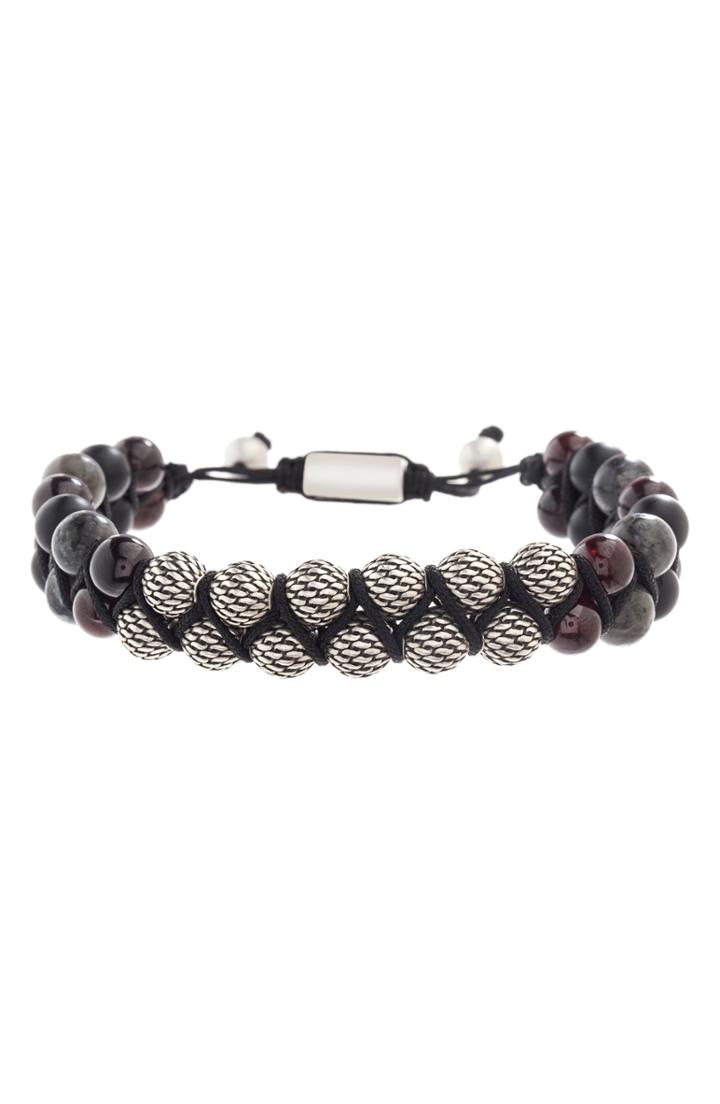 Men's Steve Madden Labradorite Bead Bracelet