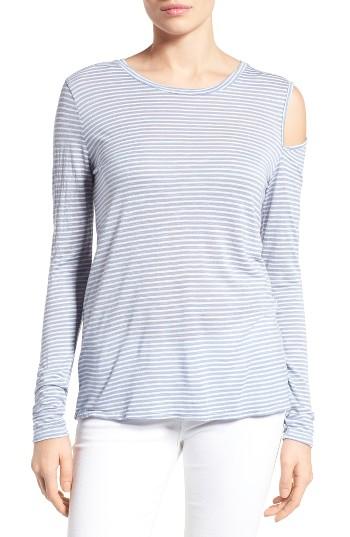 Women's Velvet By Graham & Spencer Cold Shoulder Stripe Top