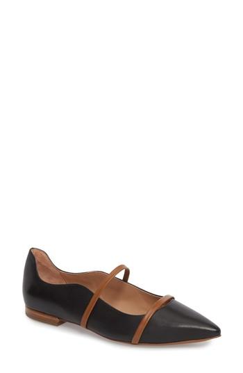 Women's Linea Paolo Emily Pointy Toe Flat M - Black