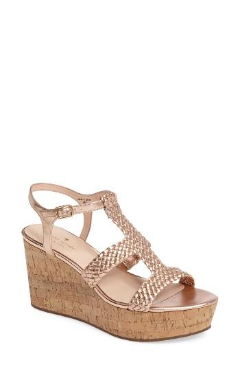 Women's Kate Spade New York Tianna Platform Sandal M - Metallic