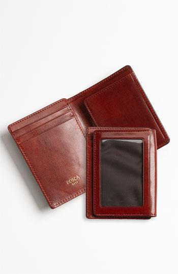 Men's Bosca 'old Leather' Front Pocket Id Wallet - Brown