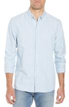 Men's Scotch & Soda Amsterdams Blauw Striped Sport Shirt