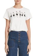 Women's Marc Jacobs Fringe Logo Tee - Ivory