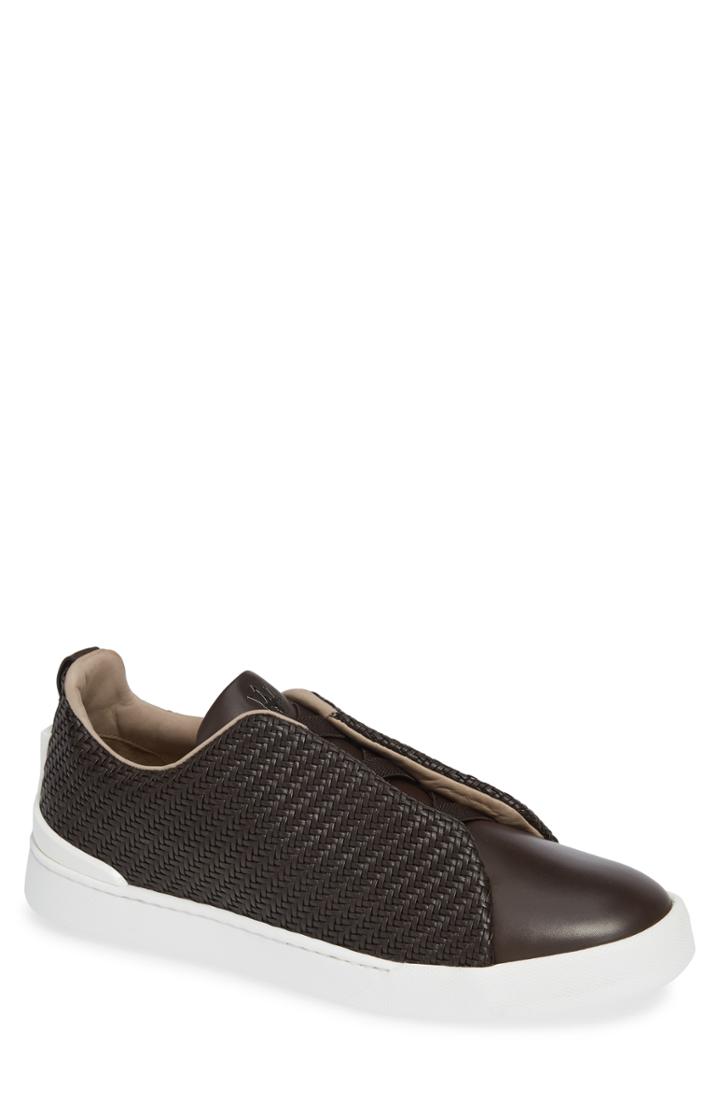 Men's Ermenegildo Zegna Slip-on Sneaker Us / 7uk - Brown