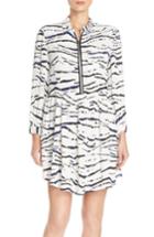 Women's French Connection Print Crepe Shirtdress - White