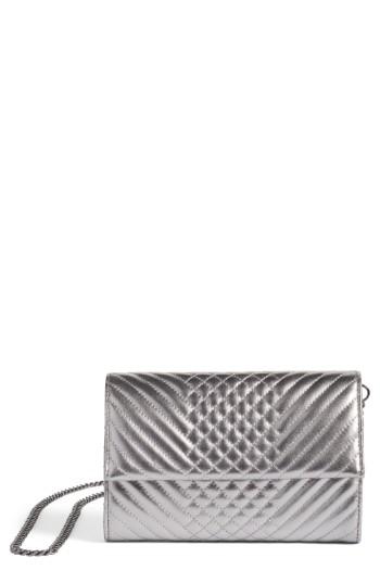 Women's Vince Camuto Fayna Foldover Clutch - Metallic
