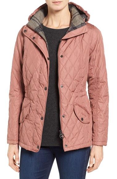Women's Barbour 'millfire' Hooded Quilted Jacket