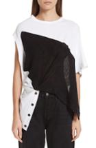Women's Y's By Yohji Yamamoto Asymmetrical Colorblock Top