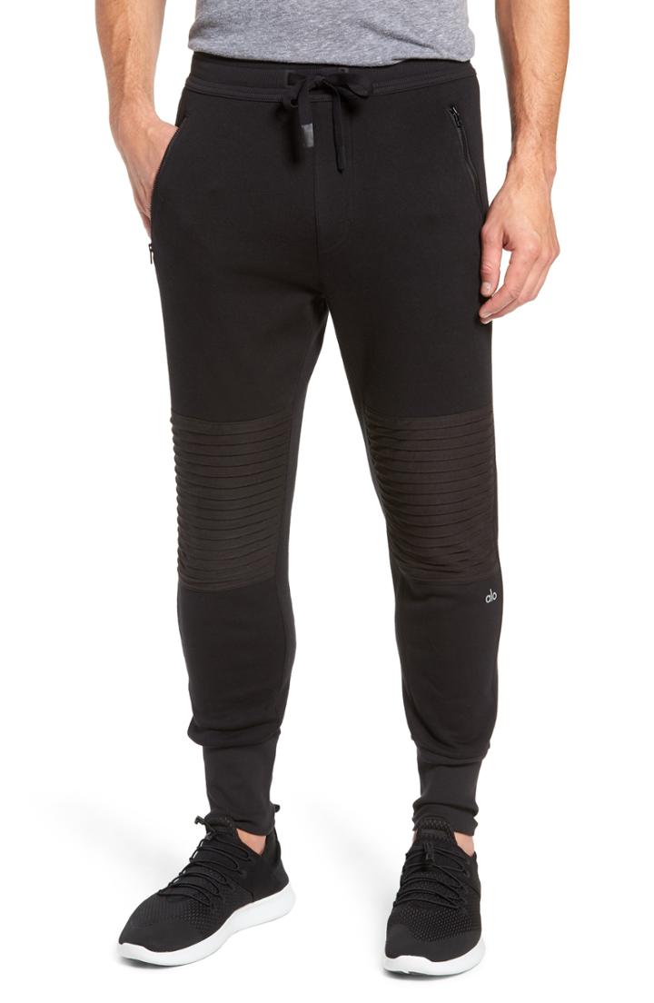 Men's Alo Lounge Moto Jogger Pants
