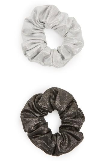Berry 2-pack Hair Scrunchies, Size - Metallic