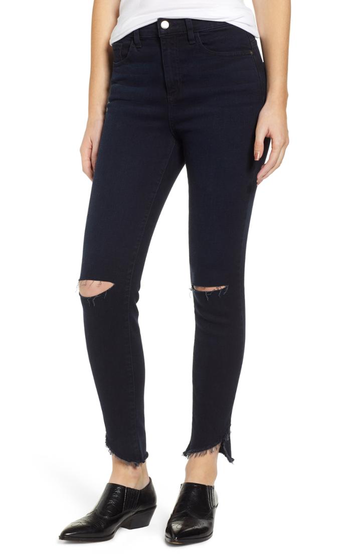 Women's Sp Black Ripped High Waist Skinny Jeans - Blue