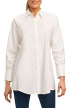 Women's Foxcroft Cici Stretch Tunic Shirt - White