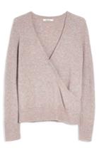 Women's Madewell Faux Wrap Pullover Sweater - Purple