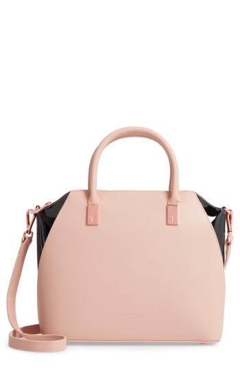 Ted Baker London Small Ashlee Leather Tote Bag - Beige