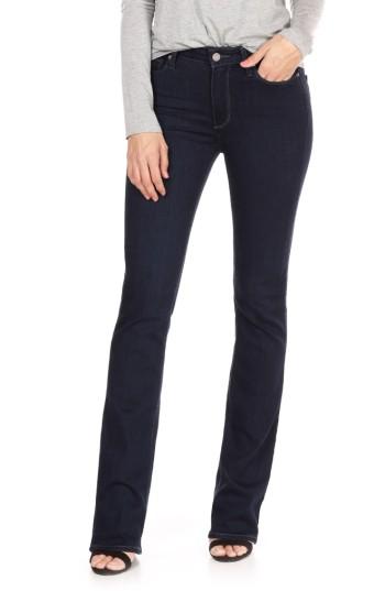 Petite Women's Paige Transcend - Manhattan High Waist Bootcut Jeans
