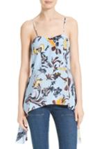 Women's Tibi Gothic Floral Silk Corset Camisole