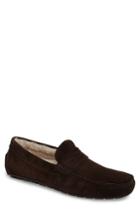 Men's To Boot New York Norse Penny Loafer With Genuine Shearling .5 M - Brown