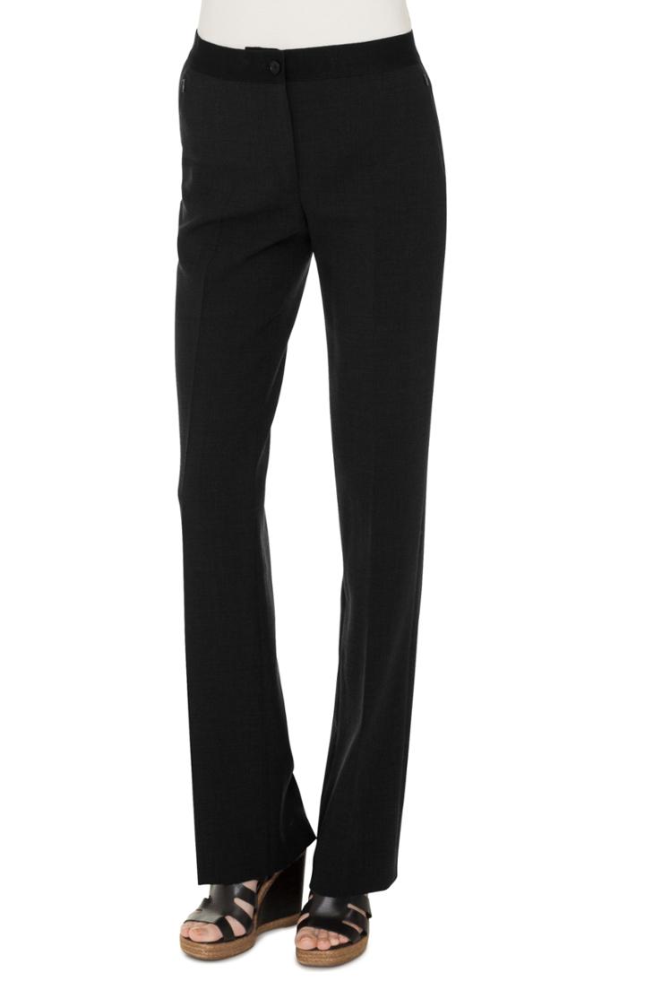 Women's Akris Double Face Stretch Wool Trousers - Black