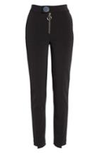 Women's Yigal Azrouel Straight Leg Trousers - Black