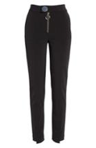 Women's Yigal Azrouel Straight Leg Trousers - Black