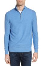 Men's Jeremy Argyle Quarter Zip Sweater, Size - Blue