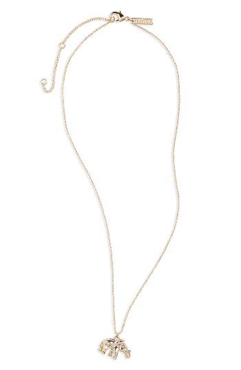 Women's Topshop Elephant Charm Necklace