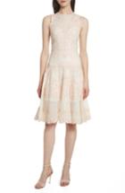 Women's Jonathan Simkhai Scallop Hem Embroidered A-line Dress - Ivory