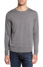 Men's Nordstrom Men's Shop Crewneck Merino Wool Sweater - Grey