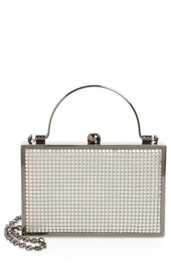 Whiting & Davis Bond Street Mesh Box Clutch - Grey