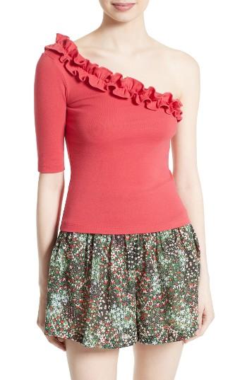 Women's La Vie Rebecca Taylor Rib Jersey One-shoulder Top