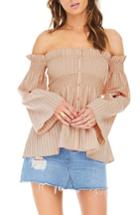 Women's Astr The Label Shelby Off The Shoulder Top - Pink