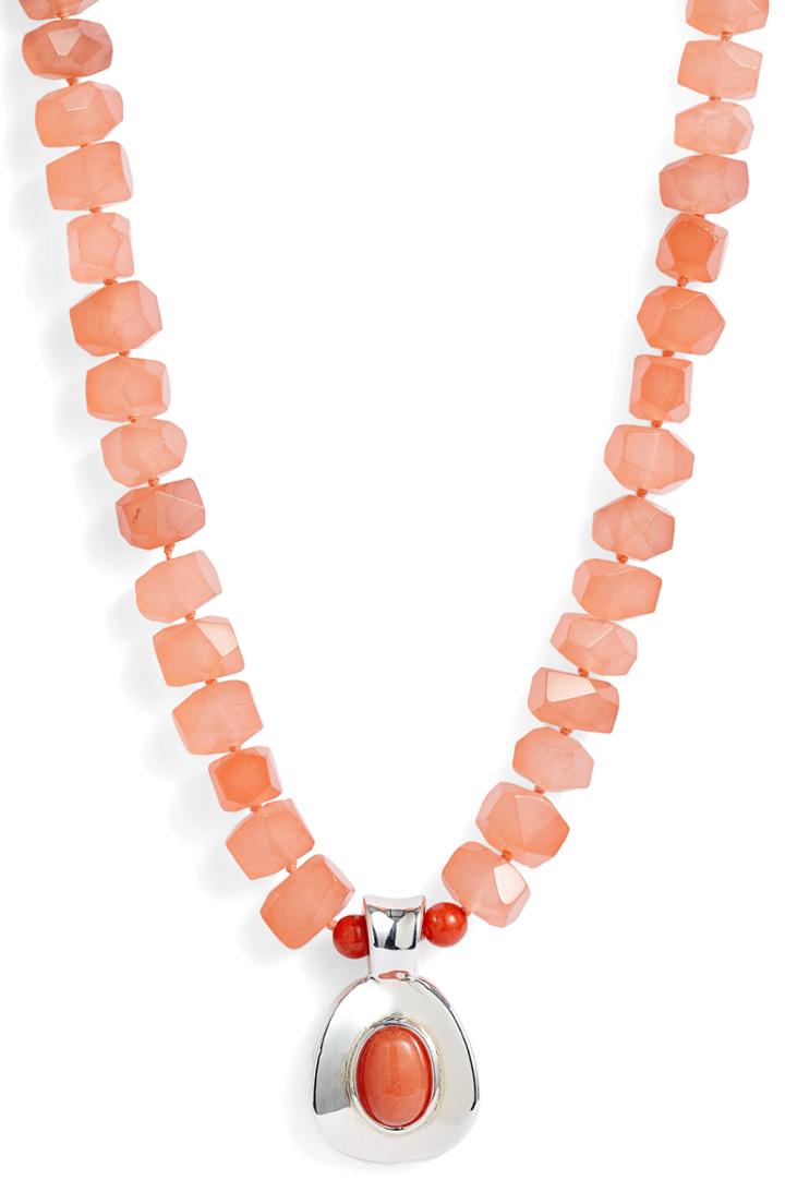 Women's Simon Sebbag Stone Bead Pendant Necklace