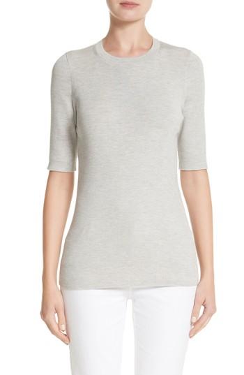 Women's Lafayette 148 New York Rib Knit Silk Blend Sweater