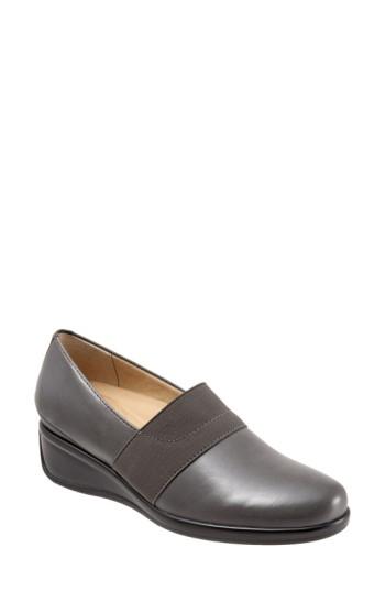 Women's Trotters 'marley' Slip-on Wedge Pump .5 N - Grey