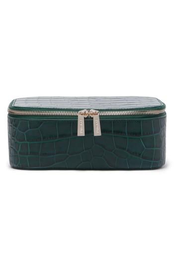 Pop & Suki Bigger Croc Embossed Leather Makeup Case