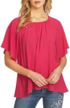 Women's Cece Textured Stretch Crepe Blouse - Pink