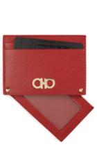 Salvatore Ferragamo Saffiano Calfskin Card Case -