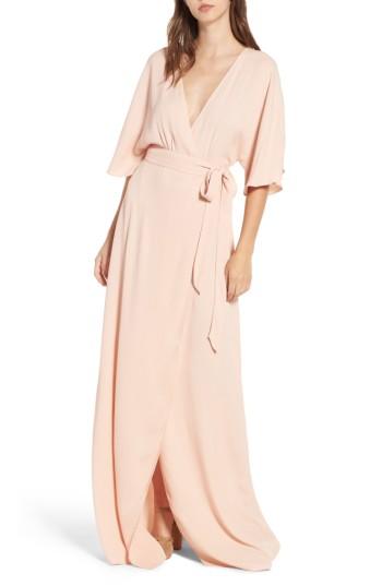 Women's Afrm Monroe Wrap Dress - Pink