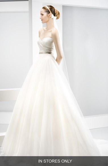 Women's Jesus Peiro Strapless Sweetheart Tulle Ballgown