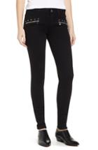 Women's Paige Transcend - Studded Indio Zip Skinny Jeans