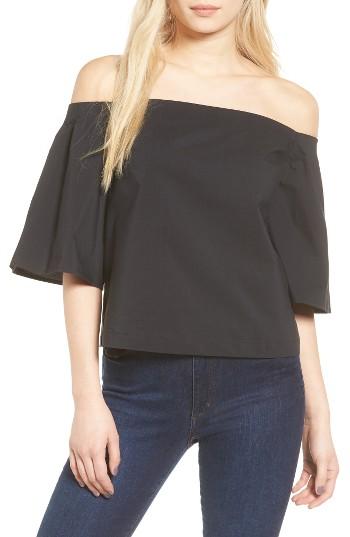 Women's Trouve Off The Shoulder Poplin Top