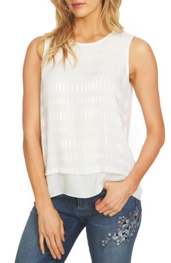 Women's Cece Double Layer Blouse - White