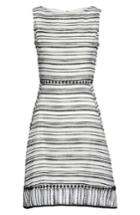 Women's Taylor Dresses Stripe Fit & Flare Dress - Ivory