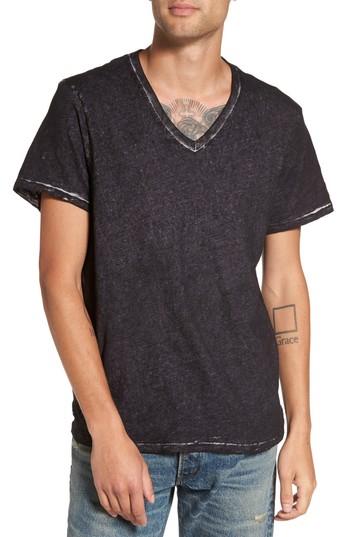 Men's True Religion Brand Jeans V-neck T-shirt, Size - Black