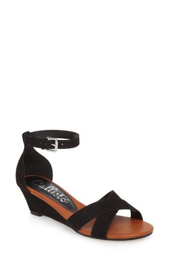 Women's Callisto Strobe Wedge Sandal M - Black